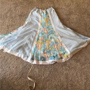 Floral Patterned Women's Skirt